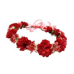Blumenkranz-Stirnbänder für Braut, modisches Haar-Accessoire für Feiertage, Festivals und Partys, Hochzeitszeremonie von Sxett