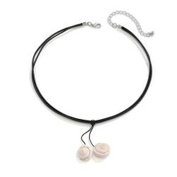 Einzigartige Halskette mit fließendem Anhänger, modische Halskette/Fußkettchen mit kreativen Muschel-Fransen für Frauen Mädchen, Wie beschrieben von Sxett