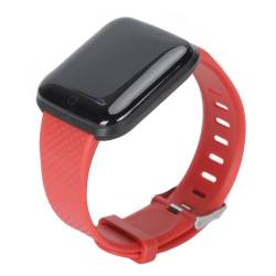 Smartwatch, Fitness Tracker, 1,44 Zoll HD Farbbildschirm Smartwatch mit Schlafüberwachung, Smart Armband mit Schrittzähler für Damen und Herren (Rot) von Sxhlseller