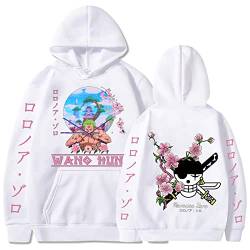 Sybnwnwm Anime One Piece Hoodie Zoro 3D Printed Long Sleeve Hoody Sweatshirt Gift Pullovers Top Unisex von Sybnwnwm