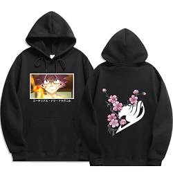 Sybnwnwm Fairy Tail Hoodie Streetwear Hip Hop Rundhals Hoodie Tasche Sweatshirt Pullover, Schwarz , L von Sybnwnwm