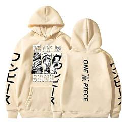 Sybnwnwm Hoodie One Piece Luffy Zoro Sweatshirt Kapuzenpullover Hoodies Mit Tasche Streetwear Outfit Damen Herren von Sybnwnwm