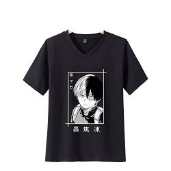 Sybnwnwm My Hero Academia T-Shirt Tee Shirt kurzärmelig Rundhalsausschnitt Freizeit Cosplay Tshirt Damen von Sybnwnwm