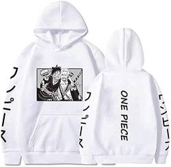 Sybnwnwm One Piece Hoodie Zoro Ruffy Cosplay Pullover Anime Hoodies Langarm Sweatshirt Kapuzenpullover Pulli von Sybnwnwm
