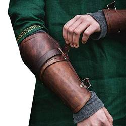Kunstleder-Handschuh-Armband, Wikinger-Handschuhe, Armband, mittelalterliches Kostüm, Armmanschette, Punk-Gothic-Vambraces von Syktkmx