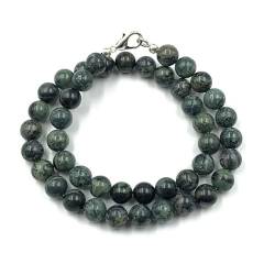 AAA Qualität Natürliche Kambaba-Jaspis 8mm runde Perlen Edelstein Halskette für Frauen | Chakra Heilungskette | Handgefertigte Halskette für Männer | Kambaba-Jaspis Halskette | 20 Zoll Halskette von Sylph Gems