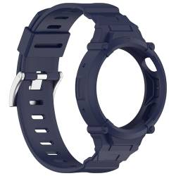 Sylphicryst Armband (mit Hülle) kompatibel mit vivo watch3/iQOO watch,verstellbare Ersatz-Sporthülle (mit Band),wasser- und schweißbeständig,Dunkelblau von Sylphicryst