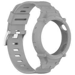 Sylphicryst Armband (mit Hülle) kompatibel mit vivo watch3/iQOO watch,verstellbare Ersatz-Sporthülle (mit Band),wasser- und schweißbeständig,Grau von Sylphicryst