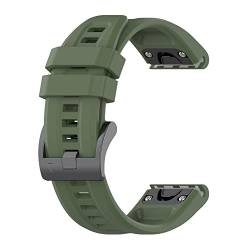 Sylphicryst-Armband Kompatibel mit 20 MM breite Smartwatch,Schnellverschluss silicone Band für Männer und Frauen,Wasser- und schweißbeständig,Dunkelgrün von Sylphicryst
