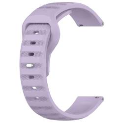 Sylphicryst-Armband Kompatibel mit 20 MM breite Smartwatch,Schnellverschluss silicone Band für Männer und Frauen,Wasser- und schweißbeständig,Hellviolett von Sylphicryst
