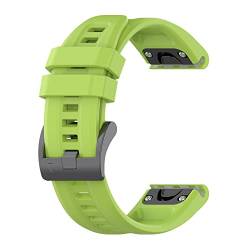 Sylphicryst-Armband Kompatibel mit 22 MM breite Smartwatch,Schnellverschluss silicone Band für Männer und Frauen,Wasser- und schweißbeständig,Limonengrün von Sylphicryst