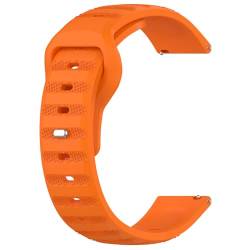 Sylphicryst-Armband Kompatibel mit 22MM breite Smartwatch,Schnellverschluss silicone Band für Männer und Frauen,Wasser- und schweißbeständig,Orange von Sylphicryst