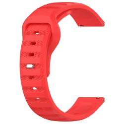Sylphicryst-Armband Kompatibel mit 22MM breite Smartwatch,Schnellverschluss silicone Band für Männer und Frauen,Wasser- und schweißbeständig,Rot von Sylphicryst