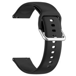 Sylphicryst Armband Kompatibel mit CMF Watch Pro(D395),Schnellspanner Silikon Verstellbare Sportarmbänder Universal für Männer,wasserdichtes schweißfestes Armband,Schwarz von Sylphicryst
