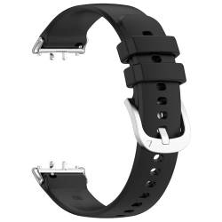 Sylphicryst Armband Kompatibel mit Galaxy Fit3(SM-R390),Schnellspanner Silikon Verstellbare Sportarmbänder Universal für Männer und Frauen,wasserdichtes schweißfestes Armband,Schwarz von Sylphicryst