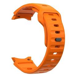 Sylphicryst Armband Kompatibel mit Galaxy Watch 6/5/ 4,Schnellspanner Silikon Verstellbare Sportarmbänder,wasserdichtes schweißfestes Armband,Orange von Sylphicryst