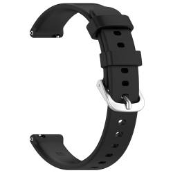 Sylphicryst Armband Kompatibel mit Garmin Lily2,Schnellspanner Silikon Verstellbare Sportarmbänder,wasserdichtes schweißfestes Armband,Schwarz von Sylphicryst