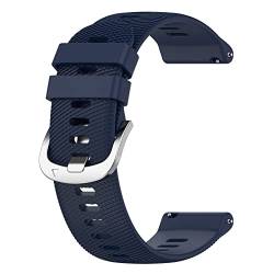 Sylphicryst Armband Kompatibel mit Garmin Venu 3/Forerunner265,Quick Release Silikonarmband,Unisex,wasserdicht und schweißfest,Mitternachtsblau von Sylphicryst