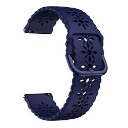 Sylphicryst Armband Kompatibel mit galaxy watch6 5 4,Schnellspanner Silikon Verstellbare bänder,wasserdichtes schweißfestes Armband,Mitternachtsblau von Sylphicryst
