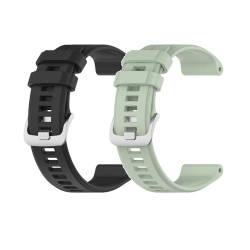 Sylphicryst Armband Kompatibel mit smartwatch 22MM,Garmin Descent G1,Schnellspanner Silikon Verstellbare Sportarmbänder,wasserdichtes schweißfestes Armband,Schwarz+Mintgrün von Sylphicryst