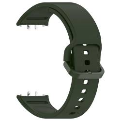 Sylphicryst Armband kompatibel mit Galaxy Fit3(SM-R390),Weiches Silikon armband mit Schnellverschluss,unisex,wasserdicht und sportlich,Dunkelgrün von Sylphicryst