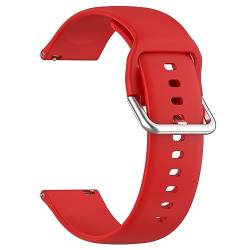 Sylphicryst Armband kompatibel mit Garmin Bounce,verstellbares Sportarmband aus Silikon mit Schnellverschluss,unisex, wasser- und schweißfestes Armband für Kinder,Rot von Sylphicryst