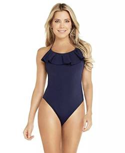 Sylvie Flirty Swimwear Damen Badeanzug Bendi, Blau (Mare Blue 4977), 38 (Herstellergröße: 80B) von Sylvie Flirty Lingerie