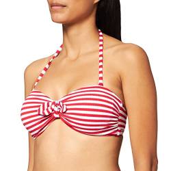 Sylvie Flirty Swimwear Damen Bikinioberteil Belda, Rot (Red/White Stripes 4300), 38 (Herstellergröße: 80B) von Sylvie Flirty Lingerie