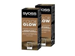 SYOSS COLORGLOW Pflegende Haartönung Tiefes Braun Semi-permanente Coloration Stufe 1, 2 x 100 ml (Roasted Pecan) von Syoss