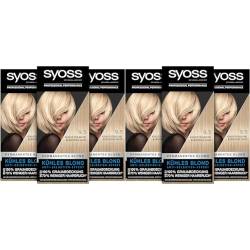 Syoss Color Coloration 9_5 Kühles Perlblond Stufe 3 (3 x 115 ml), permanente Haarfarbe für bis zu 10 Wochen Farbintensität und 70% weniger Haarbruch* (Packung mit 2) von Syoss