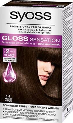 Syoss Gloss Sensation Intensiv-Tönung 3-1 Mokka Braun, 3er Pack (3 x 115 ml) von Syoss