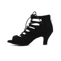 Syrads Damen Standard Latein Tanzschuhe Salsa Tango Walzer Modern Bachata Tanzschuhe Soziale Partei Tanzschuhe 969-Schwarz 6cm-36 EU von Syrads