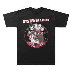 System Of A Down Unisex-Erwachsene Mushroom People T-Shirt, Schwarz, L von System Of A Down