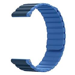 System-S Armband 20 mm aus Silikon magnetisch für Samsung Galaxy Watch 5 4 in Blau von System-S