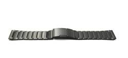 System-S Armband 22 mm aus Titan mit Faltschließe für Huawei Smartwatch in Schwarz von System-S