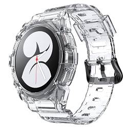 System-S Hülle und Armband 40 mm TPU für Samsung Galaxy Watch 5 4 Smartwatch Transparent von System-S