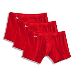 TBô Herren Boxershorts, Bambusviskose, 10,2 cm, 3er-Pack - Rot - X-Large von T-BÔ