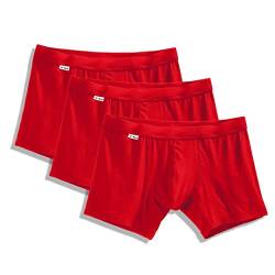 TBô Herren-Boxershorts aus Bambus-Viskose, 10,2 cm Schrittlänge, 3er-Pack, rot, XX-Large von T-BÔ
