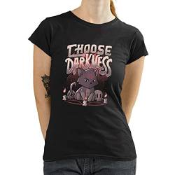 T-Nerds - Choose Darkness - Damen T-Shirt 4XL - schwarz von T-Nerds