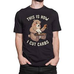 T-Nerds - How I Cut Carbs - Herren T-Shirt 5XL - schwarz von T-Nerds