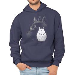 T-Nerds - Inking Totoro - Herren Hoodie XL - Navy von T-Nerds