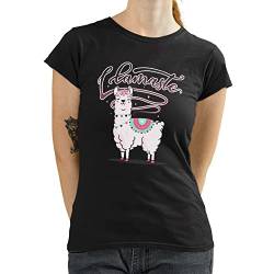 T-Nerds - Llamaste - Damen T-Shirt 5XL - schwarz von T-Nerds