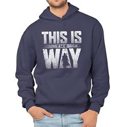 T-Nerds - This is The Way - Herren Hoodie L - Navy von T-Nerds