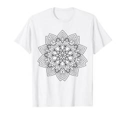 Mandala zum bemalen & ausmalen für Kinder T-Shirt von T-Shirt zum bemalen für Kinder Motiv & ausmalen