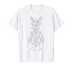 Niedliche Katzen zum bemalen & ausmalen für Kinder T-Shirt von T-Shirt zum bemalen für Kinder Motiv & ausmalen