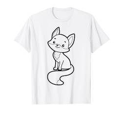 Niedlicher Fuchs zum bemalen & ausmalen für Kinder T-Shirt von T-Shirt zum bemalen für Kinder Motiv & ausmalen