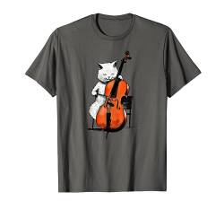 cat and cello lover cellist kitty katze Cello T-Shirt von T-ShirtManiak