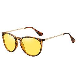 Retro Polarisierte Sonnenbrillen Sonnenbrille,Sunglasses Sportsonnenbrille Herren Damen Polarisierte Sonnenbrille, Sonnenbrille/Der Rahmen der Brille ist Outdoor (Braun) von T-