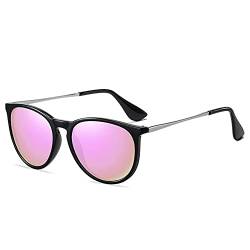 Retro Polarisierte Sonnenbrillen Sonnenbrille,Sunglasses Sportsonnenbrille Herren Damen Polarisierte Sonnenbrille, Sonnenbrille/Der Rahmen der Brille ist Outdoor (Rosa) von T-