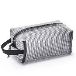 TABKER Umhängetasche Damen TPU Mesh Cloth Swimming Wash Storage Bag Travel Business Travel Portable Storage Bag Waterproof Cosmetic Bag von TABKER